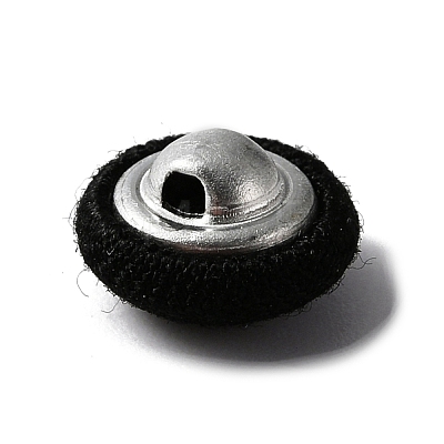 1-Hole Aluminum Buttons DIY-WH0386-01B-1
