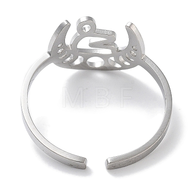 304 Stainless Steel Constellation Rings for Women RJEW-U024-01P-03-1