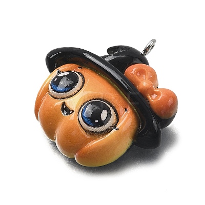 Halloween Opaque Resin Pendants CRES-D318-02B-P-1