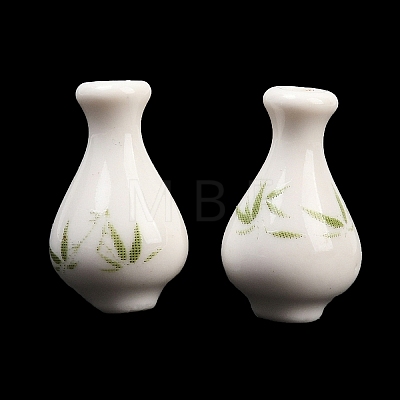 Handmade Printed Porcelain Beads PORC-T136-03A-02-1