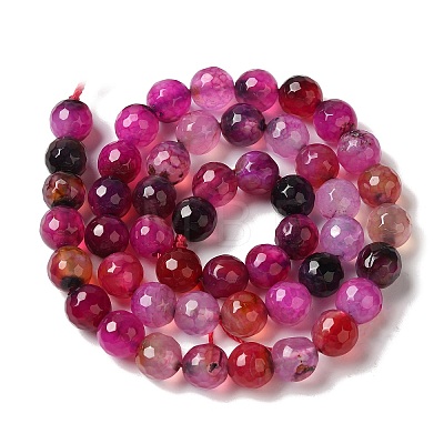 Dyed & Heated Natural Dragon Veins Agate Beads Strands G-P539-A01-27-1