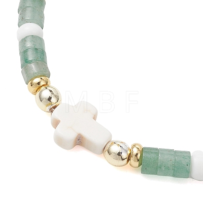 Natural Gemstone Beaded Stretch Bracelets BJEW-JB13396-1