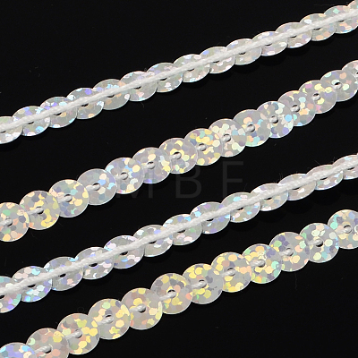 Ornament Accessories Plastic Paillette Bead Strands PVC-R004-03-1