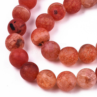 Natural Crackle Agate Beads Strands G-S373-002B-10mm-1