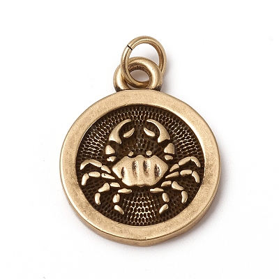 Brass Pendants KK-I668-01AB-01-1
