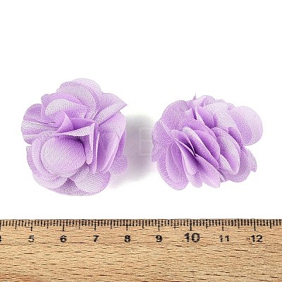 Polyester Fabric Flowers FIND-ZX004-11-09-1
