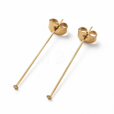 Ion Plating(IP) 304 Stainless Steel Flat Head Pins with Ear Nuts X-STAS-L244-02B-G01-1
