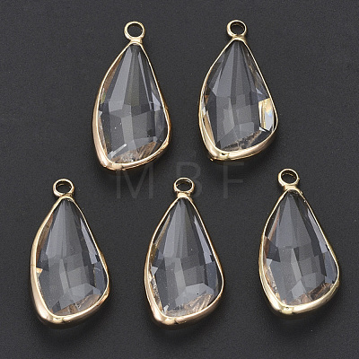 Transparent Glass Pendants GLAA-N038-10-1