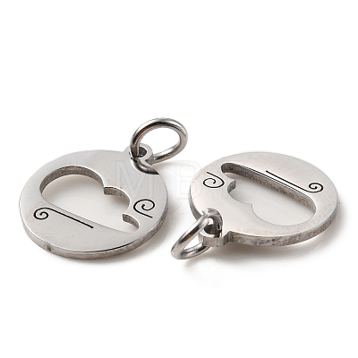304 Stainless Steel Charms STAS-D050-07P-06-1