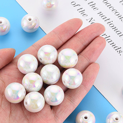Opaque Acrylic Beads X-MACR-S370-18mm-01-1