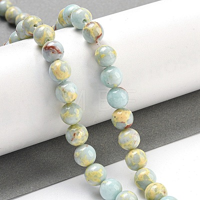 Synthetic Shoushan Stone Beads Strands G-H060-04A-1