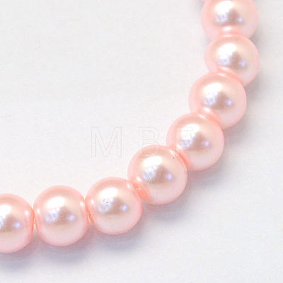 Baking Painted Glass Pearl Bead Strands X-HY-Q003-3mm-70-1