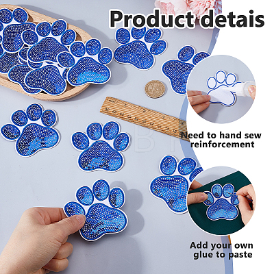 14Pcs Polyester Clohting Patches DIY-FH0011-06-1