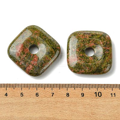 Natural Unakite Pendants GG-D003-B02-05-1