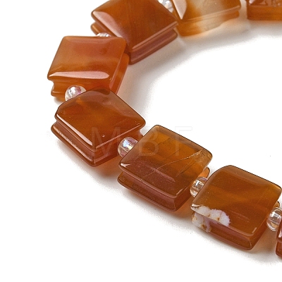 Natural Red Agate Beads Strands G-L596-A21-01-1