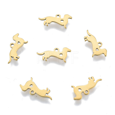 Ion Plating(IP) 201 Stainless Steel Silhouette Charms STAS-N098-122LG-1
