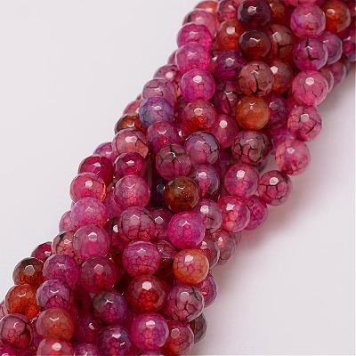 Natural Agate Bead Strands G-G882-8mm-C01-5-1