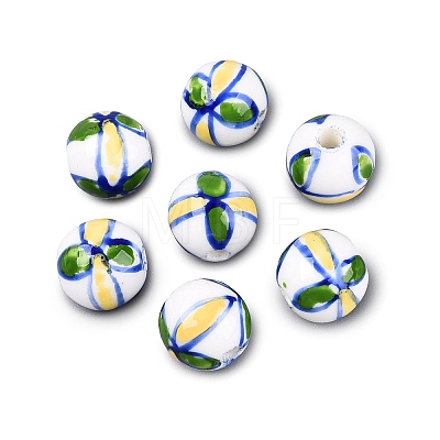 Handmade Porcelain Beads PORC-Q007-07C-1