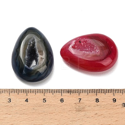 Teardrop Natural Druzy Geode Agate Ornament G-F833-V01-01-1