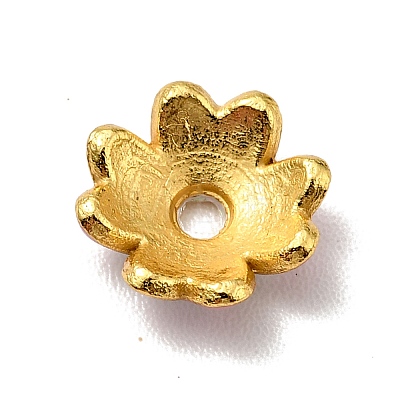 4-Petal Alloy Enamel Bead Caps LS-FIND-G029-06G-01-1