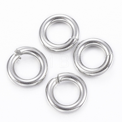 304 Stainless Steel Open Jump Rings X-STAS-H555-11P-1