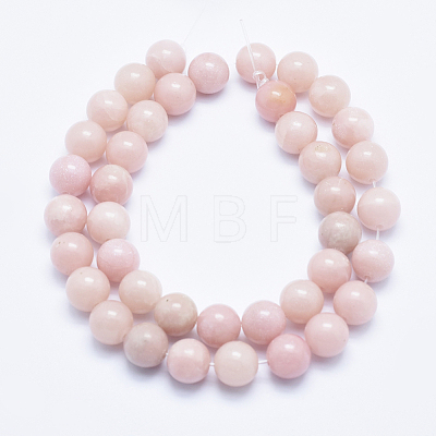 Natural Pink Opal Beads Strands G-E444-28-10mm-1