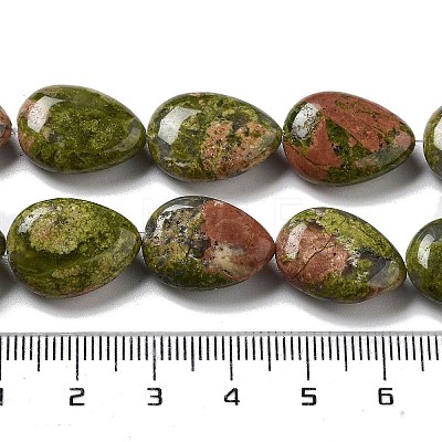 Natural Unakite Beads Strands G-P528-L19-01-1