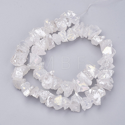 Electroplated Natural Quartz Crystal Bead Strands X-G-F336-06A-1