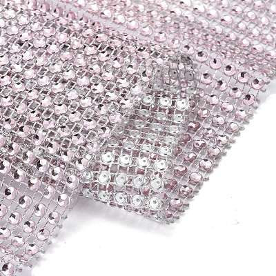 24 Rows Plastic Diamond Mesh Wrap Roll DIY-L049-05T-1