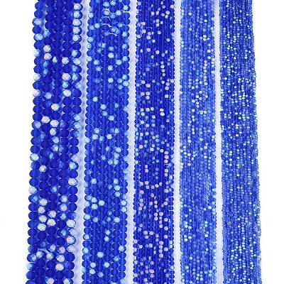 Transparent Glass Beads Strands EGLA-A044-T6mm-MB31-1