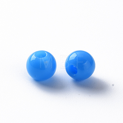 Opaque Acrylic Beads X-MACR-S370-C6mm-M2-1