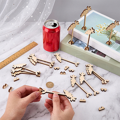 15Pcs Wood Menu Selection Sign AJEW-FG0005-87B-1