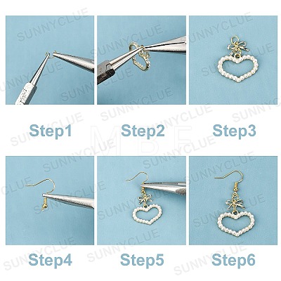 SUNNYCLUE DIY Bowknot Dangle Earring Making Kits DIY-SC0016-60-1