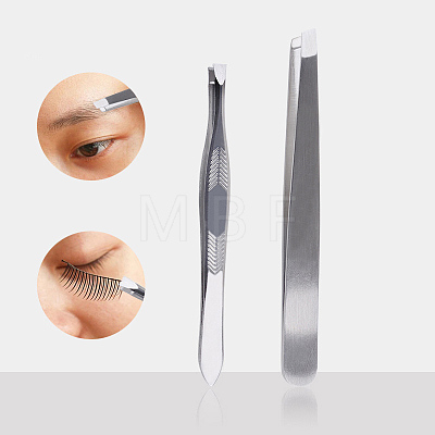 Stainless Steel Eyebrow Tweezers MRMJ-R052-110A-1