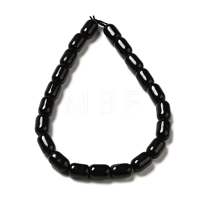 Natural Black Tourmaline Beads Strands G-G980-22-1
