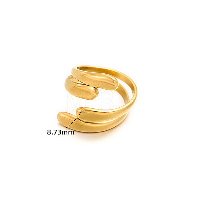 304 Stainless Steel Cuff Open Rings WGC3834-05-1