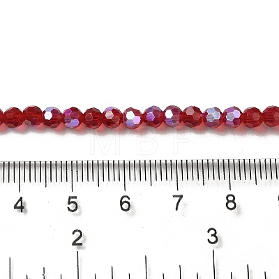 Electroplate Transparent Glass Beads Strands EGLA-A035-T4mm-L07-1