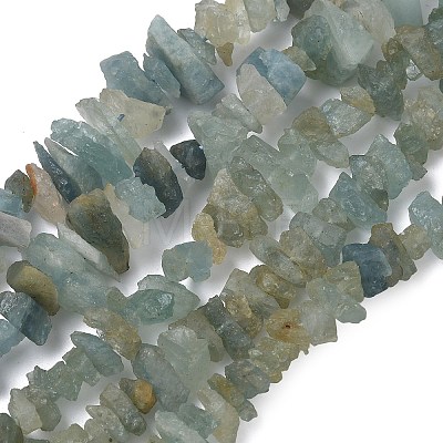 Natural Aquamarine Beads Strands G-L650-A01-01-1
