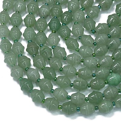 Natural Green Aventurine Beads Strands G-K389-D13-01-1