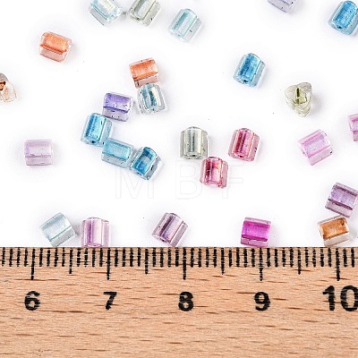 6/0 Transparent Inside Colours Glass Seed Beads SEED-N006-003-1