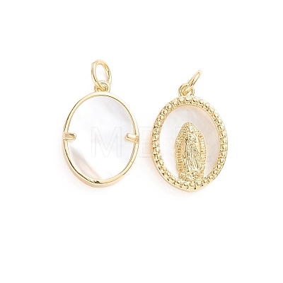Religion Brass Pendants X-ZIRC-E164-38G-1