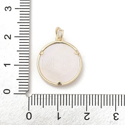 Brass Micro Pave Clear Cubic Zirconia Pendants KK-A207-10C-G-1