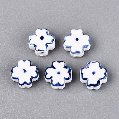 Handmade Porcelain Beads PORC-N012-15B-1