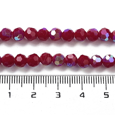 Opaque Glass Beads Strands EGLA-A035-P6mm-L16-1
