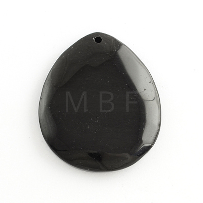 Natural Obsidian Pendants G-S139-13-1