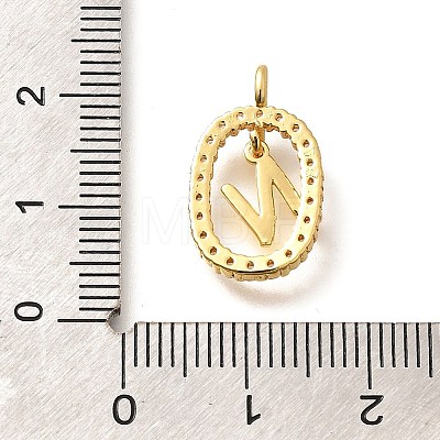 Brass Micro Pave Cubic Zirconia Pendants ZIRC-P123-01G-N01-1