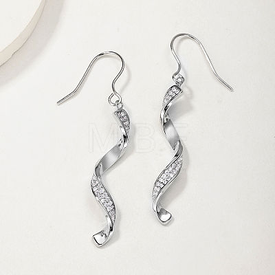 925 Sterling Silver Pave Moissanite Dangle Earrings for Women UU0527-1