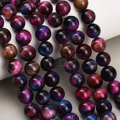 Natural Tiger Eye Beads Strands G-B133-A02-10mm-10-1