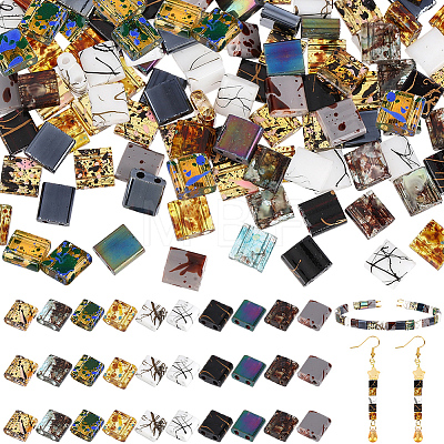 180Pcs 10 Styles Electroplate Glass Seed Beads SEED-PA0001-32-1