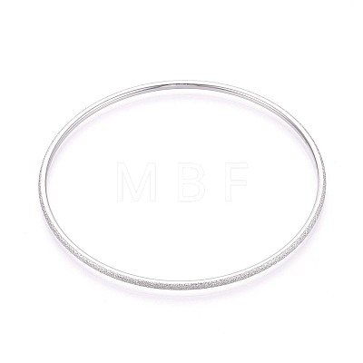 304 Stainless Steel Plain Bangles For Women BJEW-N033-03P-1